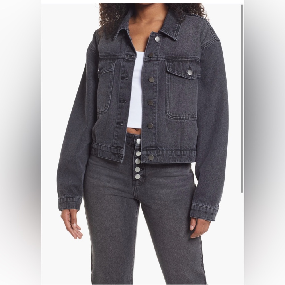BP Charcoal Semi Jean Jacket
